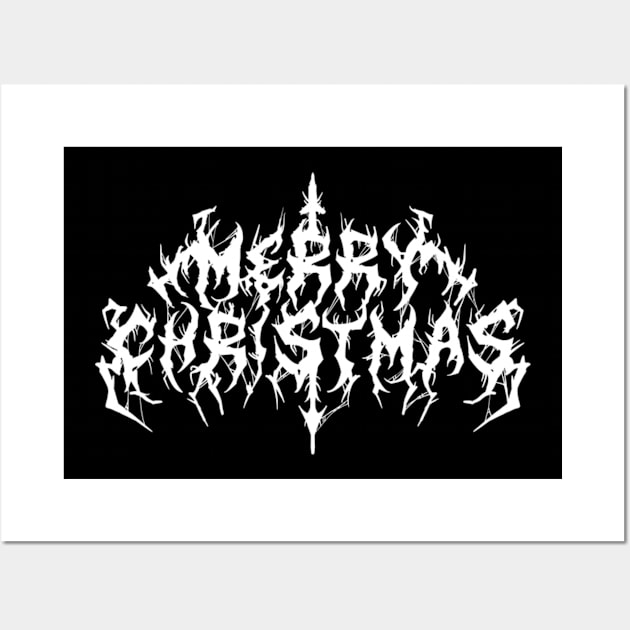 Merry Chritmas Death Metal Wall Art by Approved